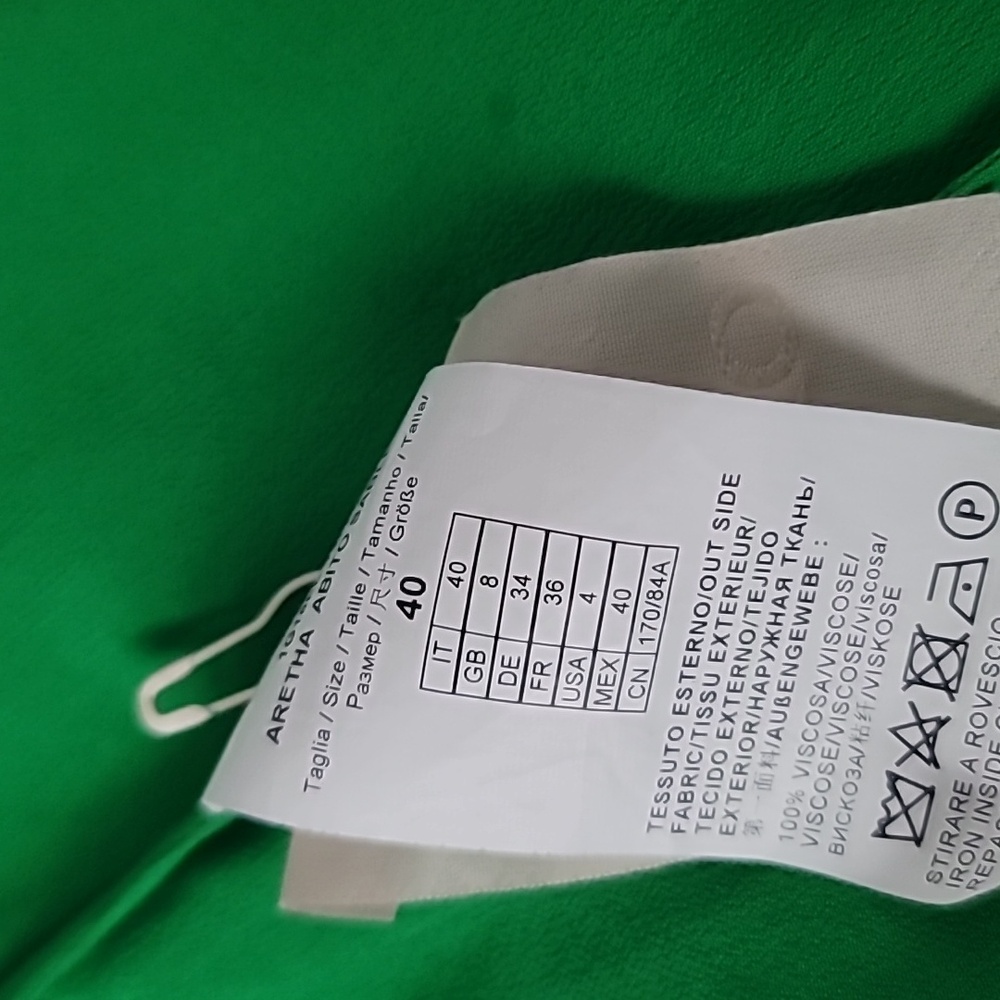 Pinko Vibrant Green Long Sleeve Dress - Picture 5 of 5